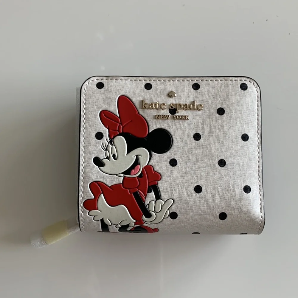 Kate Spade New York Minnie Mouse Zip Around Wallet NWOT